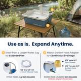 Portable Sink with Electronic Faucet | No Plumbing or Extra Buckets Needed